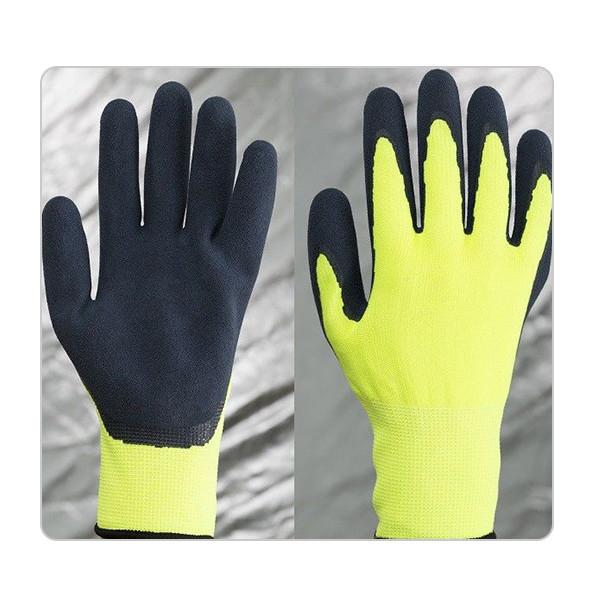 Spandex de nylon que faz malha Sandy Latex Gloves For Gardening