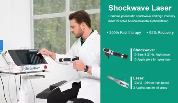 1064nm Cold Laser ESWT Focused Shockwave Choque Fisioterapia Equipment For Pain Relief