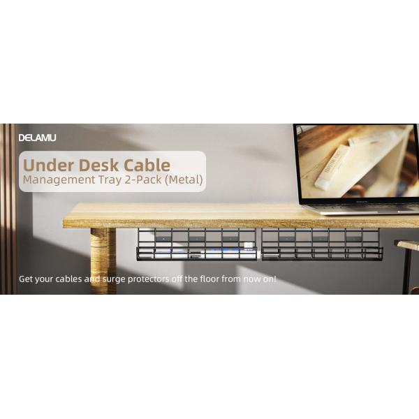 Корзина для кабелей под столом Пластиковый кабельный организатор для зарядных устройств