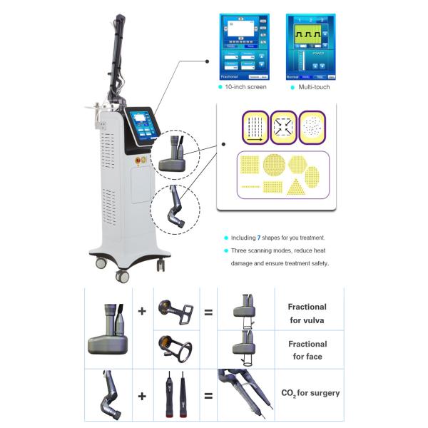 Medical Laser Skin Resurfacing Machine , Acne Scar Removal Fractional Co2 Laser Machine