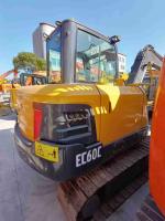 Jaune Vollvo EC60C 5820kg modèle moteur D3.4D de seconde main en bon état avec une puissance de 38,2 kW