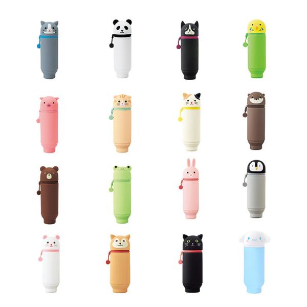 Boîte à crayons Boîte à crayons en silicone Boîte à crayons Porteur de sac à crayon Pour bureau Boîte à crayons pour étudiants