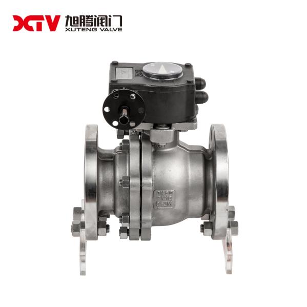 Stainless Steel High Platform Flanged Floating Ball Valve PN10-40 for Industrial Usage