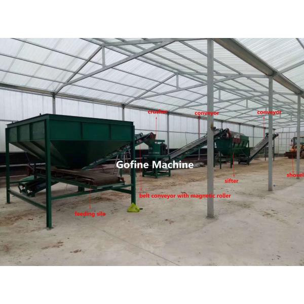 Semi Automatic Organic Fertilizer Production Plant Reliable Running Easy Maintenance
