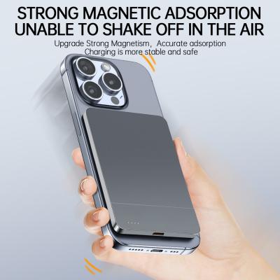Magnetic Wireless Power Bank Charger Convenient Space Saving Modern Design