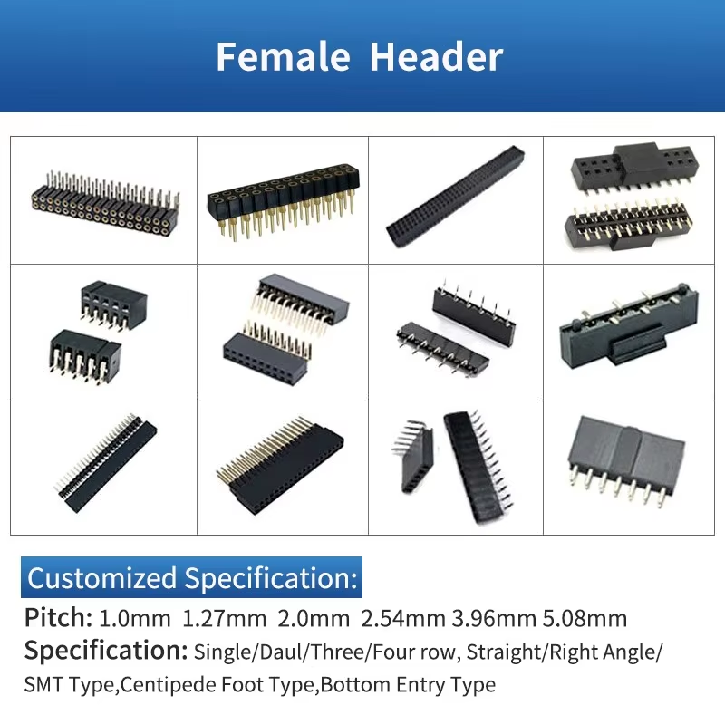 1.27mm Pitch Female Socket Mating Connector Pin Headers 20021121-00010T4LF Board-to-Board Connector