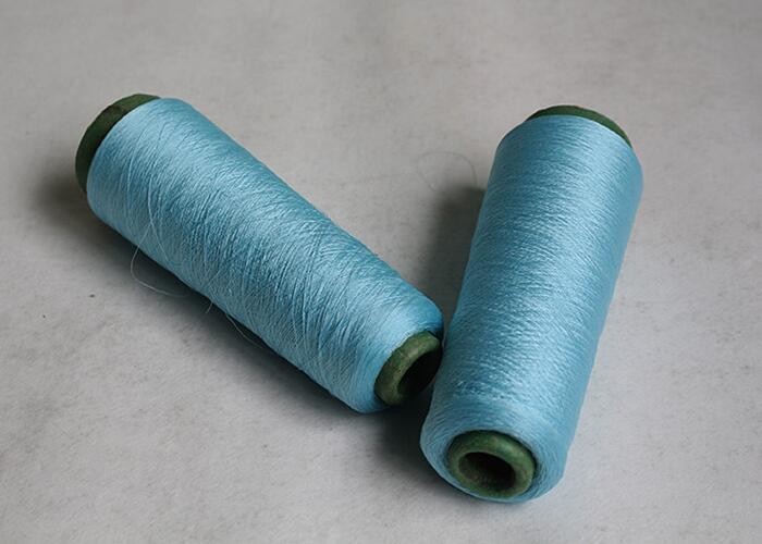 100% Dyed Gassed And Mercerized Pure Cotton Yarn 50S 60S For Sewing , Ring Spun