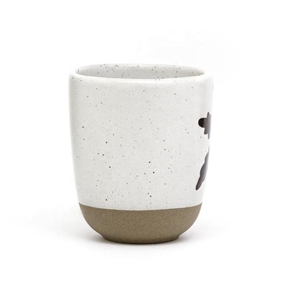 Ceramic Coffee Cup Handmade Harvest Coffee Mug Stoneware Mugs Gift 3D Silk Print Five Leaves