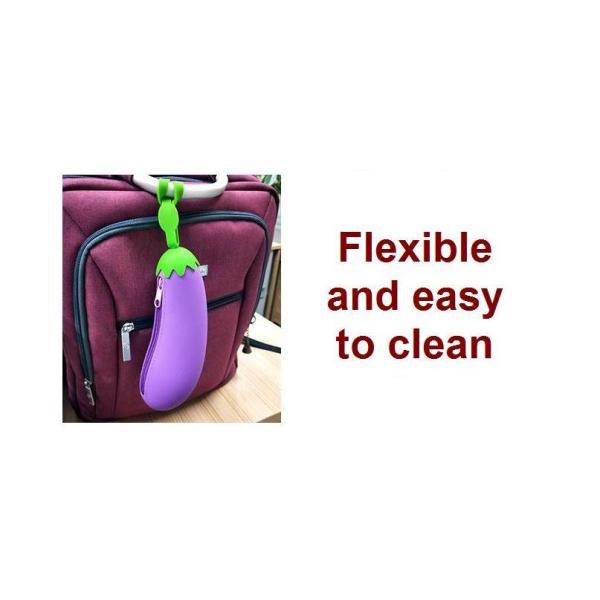 Сумка карандаша плода силикона, мозоль сформировала портмоне монетки случая карандаша силикона детей водоустойчивое с молнией