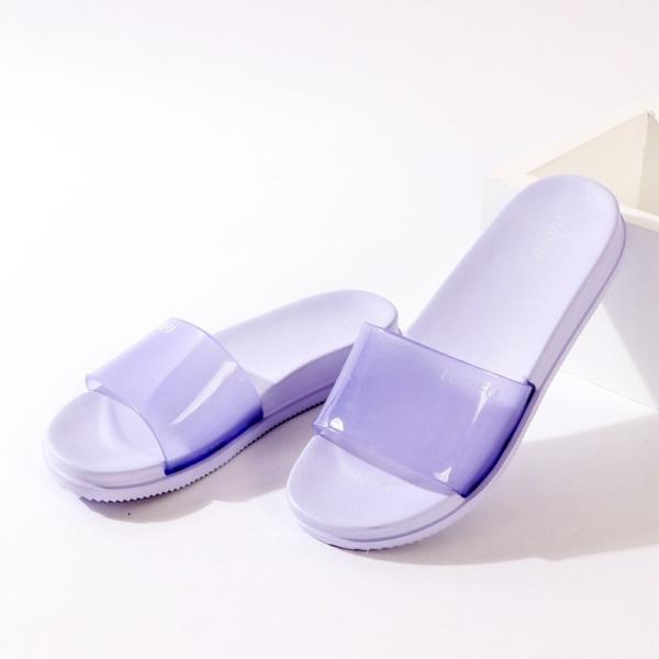 Household Womens Open Toe Bedroom Slippers , Couple Washable Indoor Slippers