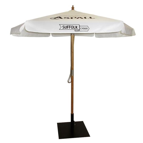 Outdoor Furniture Push Open Pin Stop Waterproof Parasol Umbrella Indonesia Hardwood