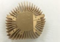 Métal de commande numérique par ordinateur de l'aluminium 6061 de Customzied emboutissant le refroidisseur de anodisation d'unité centrale de traitement d'ordinateur portable d'or