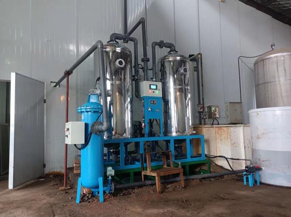 Instalação automática de amaciamento de água de aço inoxidável para caldeiras 1-100T/H