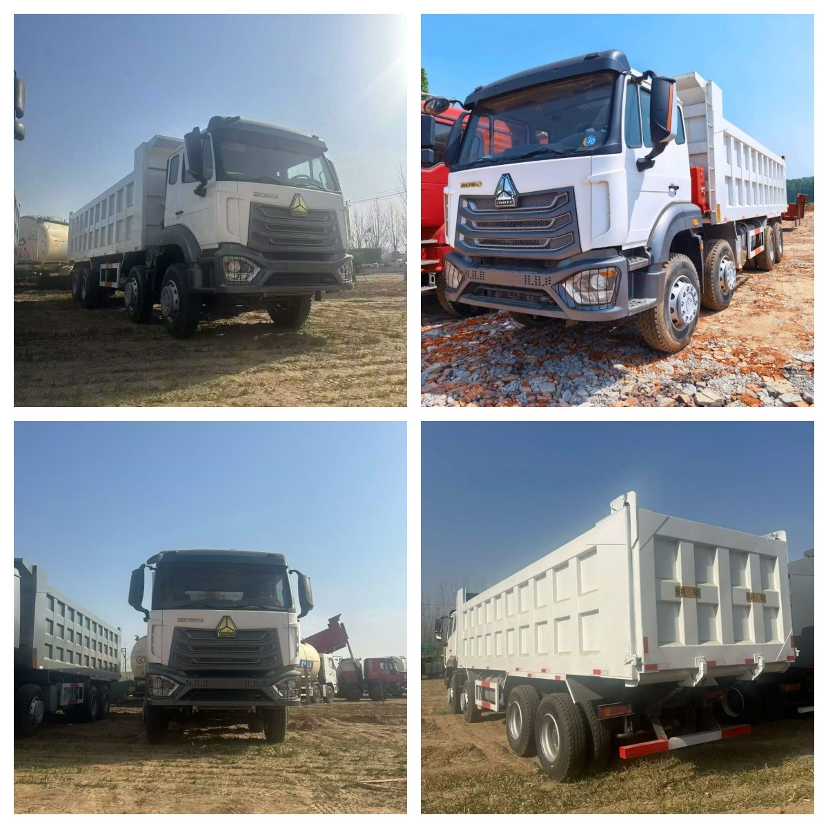 Robust 8x4 Used HOWO Heavy Duty Mining Dump Truck 371HP Large Capacity Tipper Vehicle