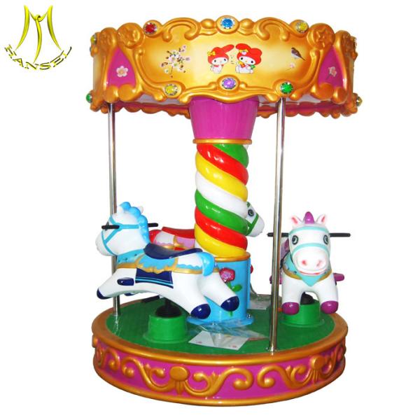 Hansel  shopping mall revolving machine Type animal kids rides carousel horse rides for sale