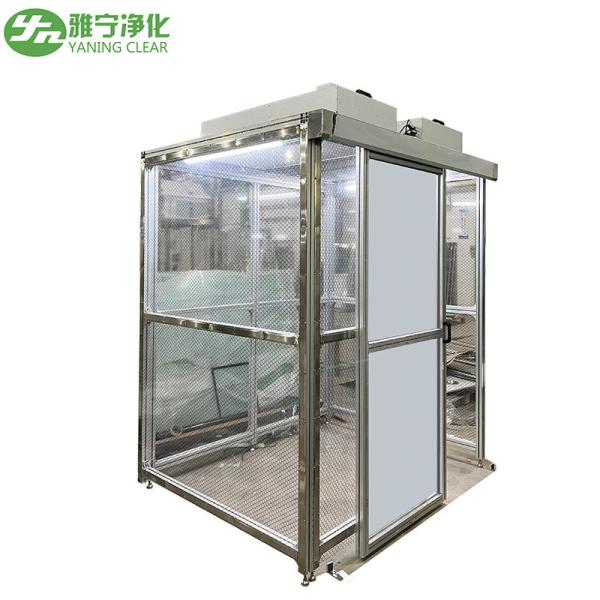 YANING GMP Стандарт ISO5 Модульная чистая комната Мягкая и твердая стена Чистая комната Чистая будка