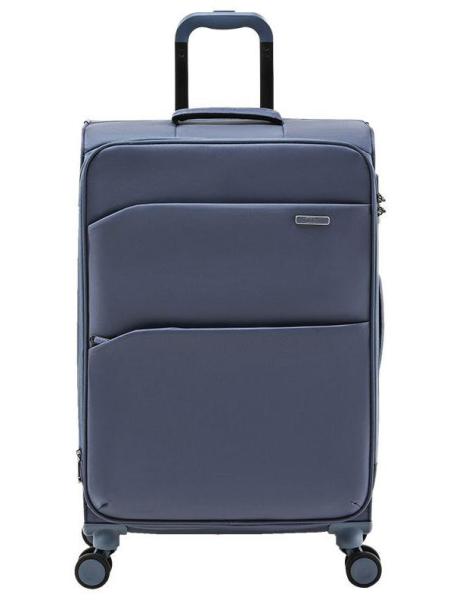 Multi Pockets 3 Piece Softside Luggage Set Matching Color Wear Resistance