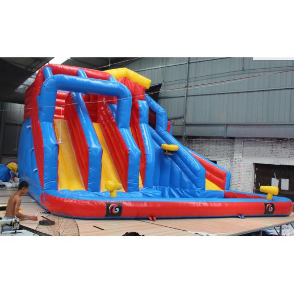 Water Slide N Soak Splash Park Most Popular Banzai Inflatable Allowable Passenger 5-10