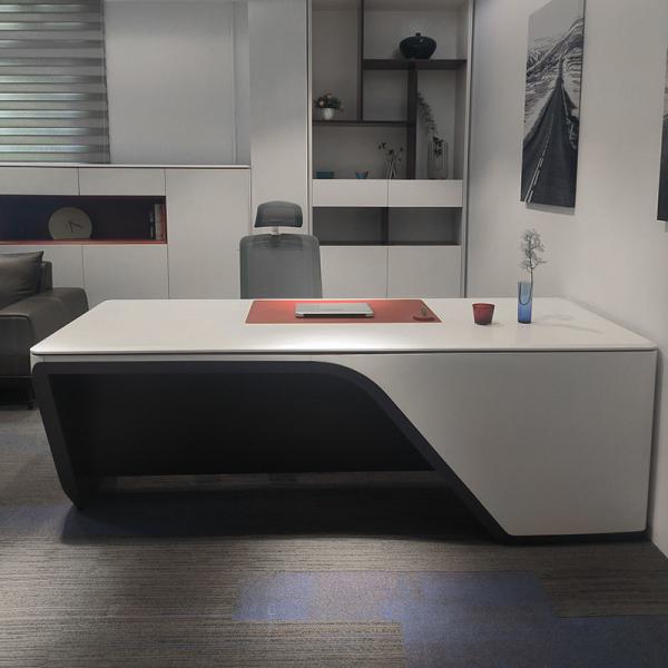 Manufacturers OEM Office Furniture White Manager Desk CEO Executive Desk