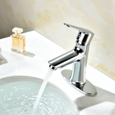A única alavanca Chrome chapeou o preservativo sem chumbo do misturador quente e frio da bacia