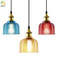 Lumière E27 pendante moderne claire en verre pour résidentiel