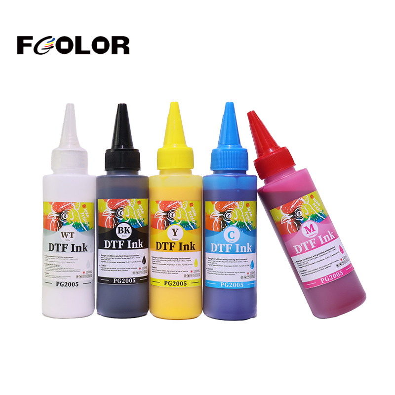 Cheap DTF Film Ink for I3200 1800 XP600 DTF Printers 100ml Bottles for T-Shirts with Vivid Colors