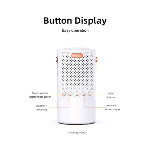 Portable Bluetooth Speakers 15W IP66 Waterproof Wireless Speaker With Multiple Music Modes