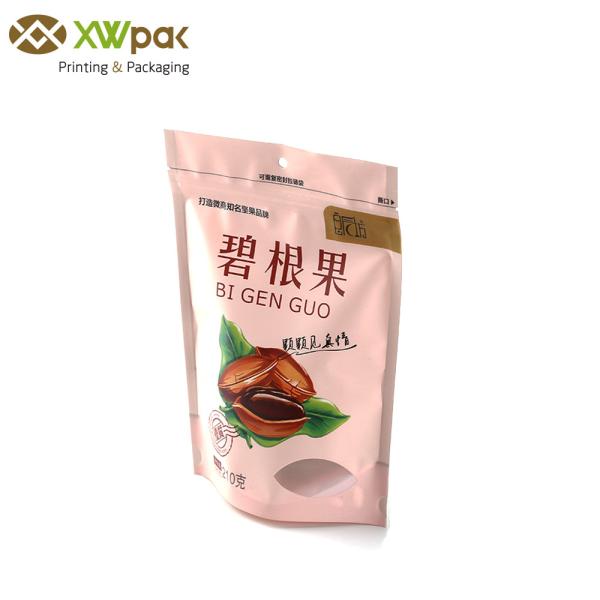 Food Grade Snack Stand Up Pouch Packaging /  Resealable Stand Up Zipper Pouch