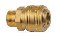 Tipo próximo de desconexão rápida pneumático de bronze do acoplamento rápido pneumático