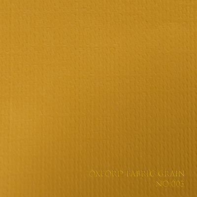 Yellow Textured Leatherette Paper for Book Binding and Premium Packaging, Heavy Weight 110-500gsm with Customizable Gloss/Matt Finish Oxford Fabric Pattern