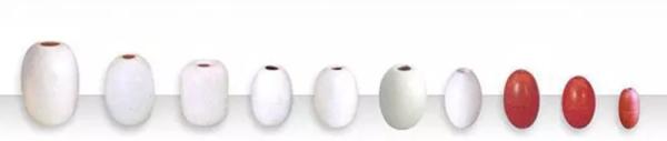 Commercial Gill Net Floats Yelllow Orange White Red Color PVC Material