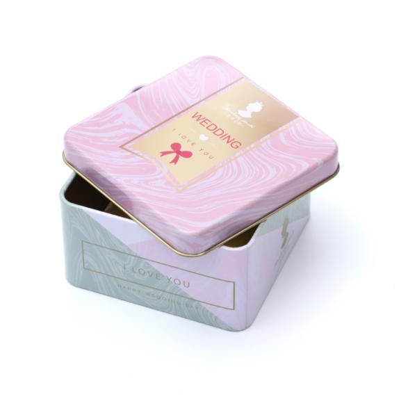 жестяные коробки металла толщины 0.25mm для квадрата качества еды тортов