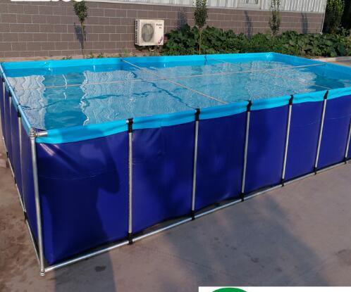 SGS Синий ламинированный брезент для рыбохранилища Огнеупорный для аквакультуры Рыбоводство