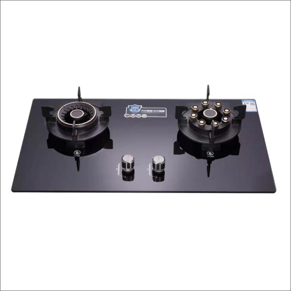 Household Nine-burner Double Stove with Built-in Natural Gas and Liquefied Petroleum