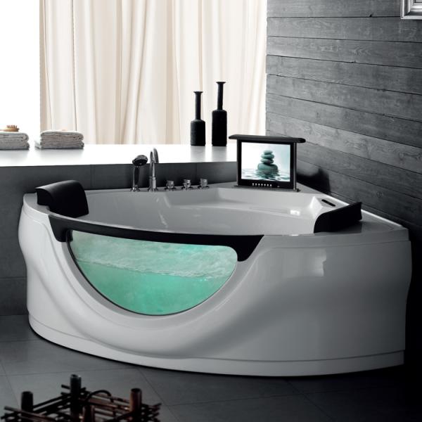 Ванна массажа спа тела ушата жемчужной ванны с ливнем 1630x830mm