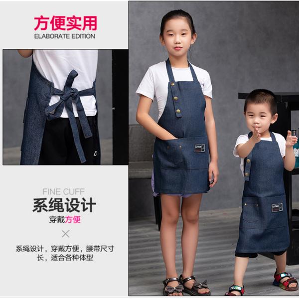Custom Logo Kids Cooking Apron and Chef Hat Set for Kids Digital Print OEM/ODM Accepted