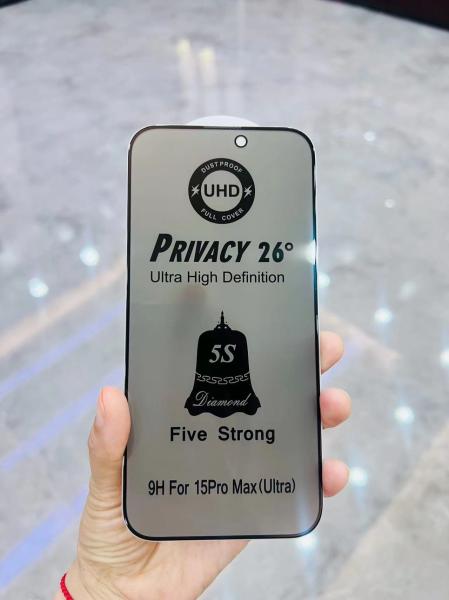 Uhd High Quality High Definition Five Strong Full Coverage Tempered Glass Privacy Screen Protector For Iphone
