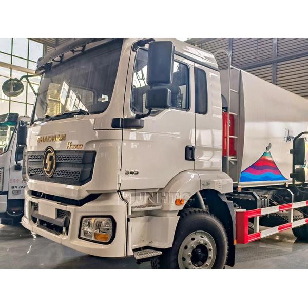Chauffeur compact de déchets Shacman H3000 345HP 4X2 6 roues Compacteur poubelle