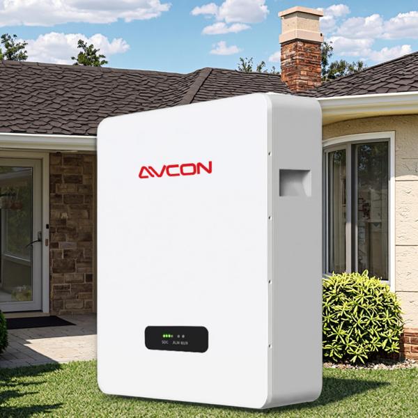 Avcon Home Solar System Hybrid Inverter Grid Solar Energy Storage Battery 48V 10Kw 15Kw 5Kw Lfp Battery Villas with Solar Panel