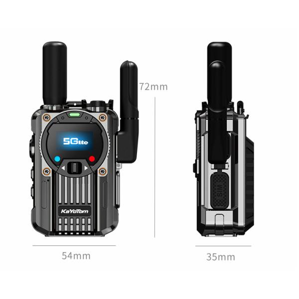 4G POC Zinc Alloy Walkie Talkie with FM Radio Function and Exclusive PTT Support
