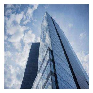 Q355 Double Skin Curtain Wall 0.36mm Structural Curtain Wall Cladding System