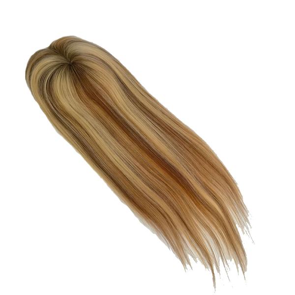 6 by 8 Double Mono Long Hair Toupee Replacement System for Wedding Bridal Women Human Hair