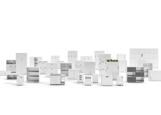 Steelbox II Modular Storage Lockers with Customizable Sizes and Steel Construction