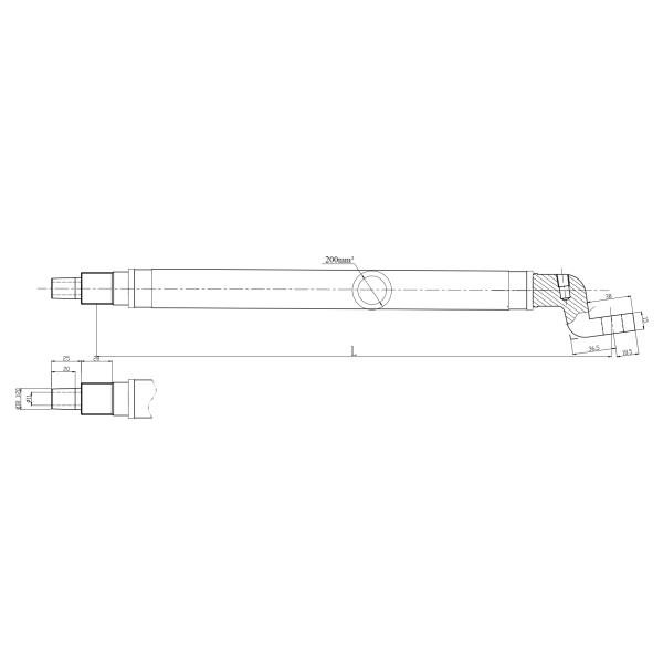 Долговечные вспомогательные кабели 1M Водоохлажденный вторичный кабель для подвески