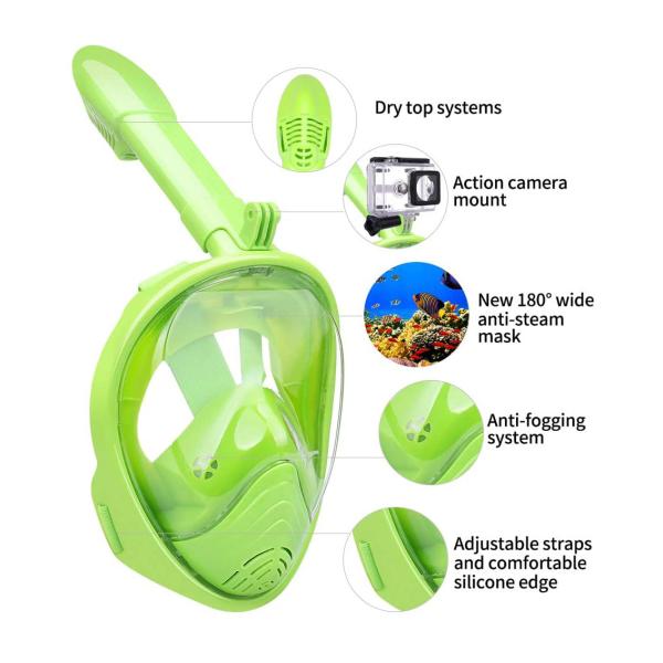 Дети плавая доказательство утечки тумана отделяемой анфас шестерни шноркеля анти-