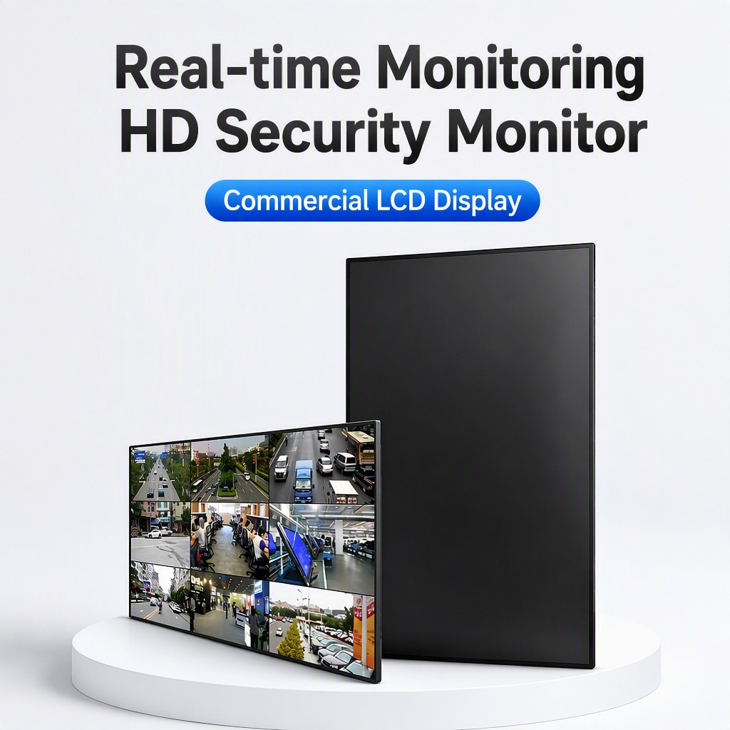 43 Inch Indoor Commercial LCD Monitor Wall Mount Mobile Digital Video Recorder Monitor