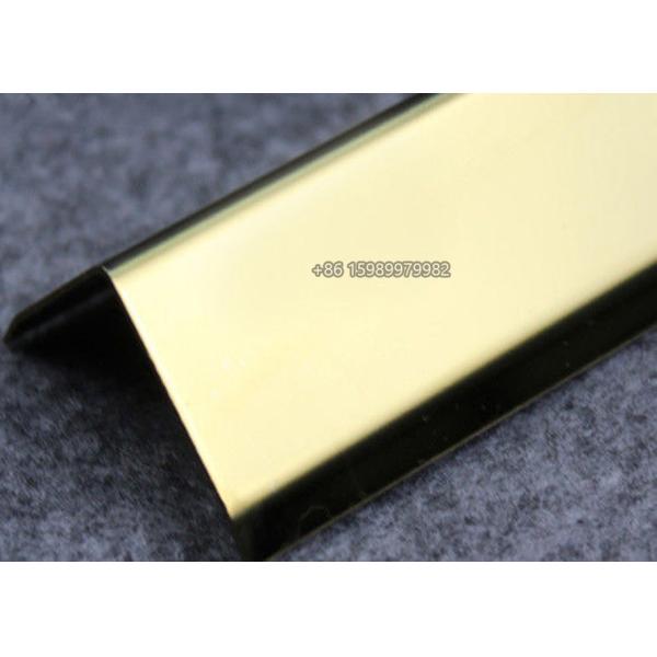 35mm Brushed Stainless Steel Corner Guards , SS Corner Guard For Five Star Hotel