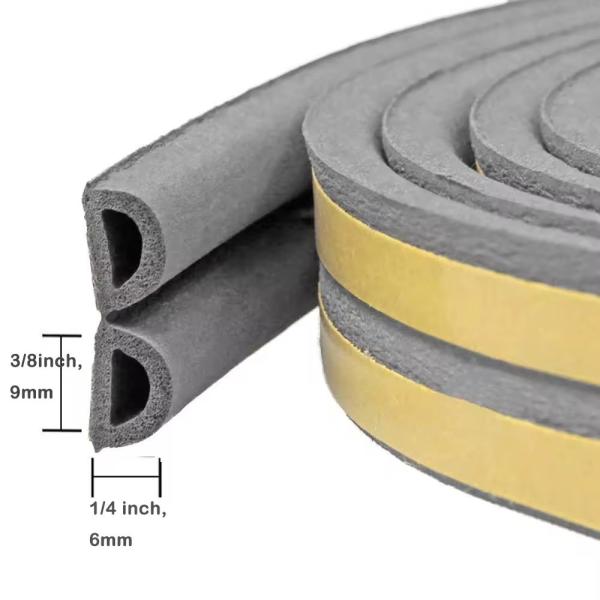 Extruded Rubber Seal Strip Self-adhesive Epdm Rubber Door Dustproof Rubber Sealing Strip Window Sponge Strip