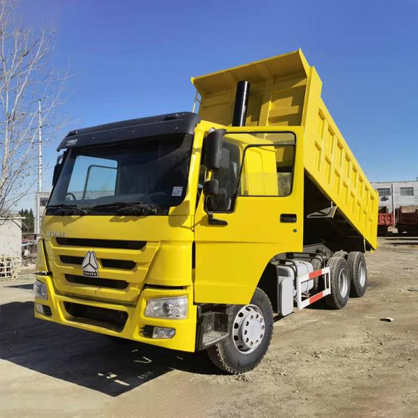 Used Howo 6x4 Dump Truck 24 Cubic Meter Cargo Tank Length 4.2-5.3m and Touch Screen