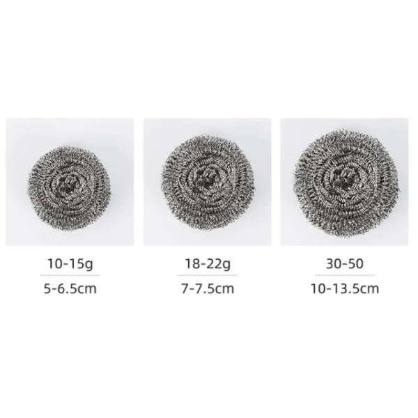 5-6.5cm Kitchen Steel Wool Dish Washing Wire Ss410 Stainless Steel Wire Scourer